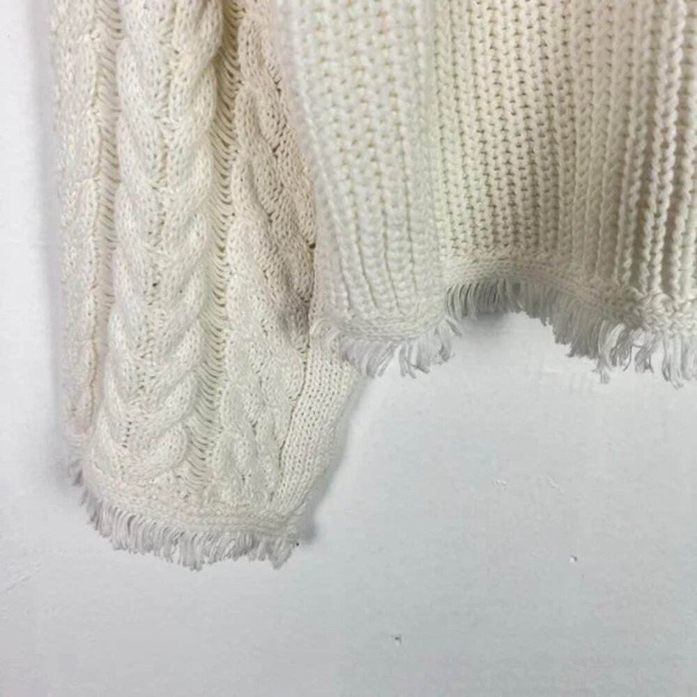 John + Jenn Atlas Fringe Sweater Revolve Pullover Fringe Boho Size XS EUC - Picture 6 of 13